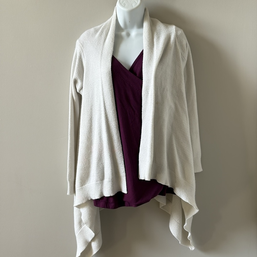 AZZ Fashion Wear: Winter White Soft Open Sweater Cardigan